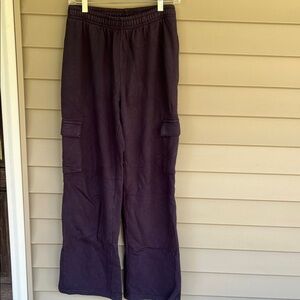 Brandy Melville Navy Cargo Side Pocket Sweatpants- OS